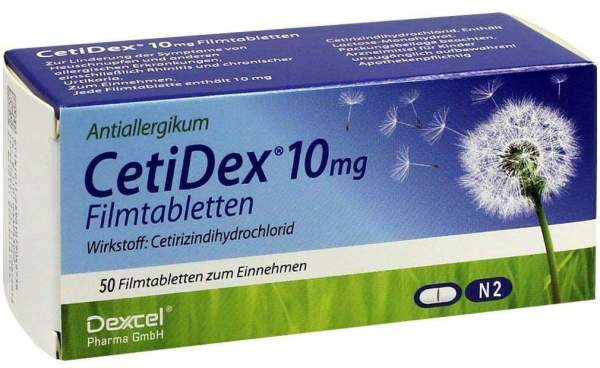 Cetidex 10 mg 50 Filmtabletten