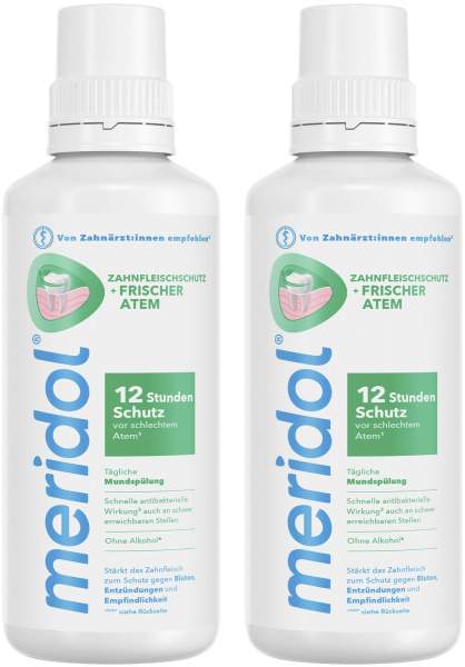 Meridol Zahnfleischschutz &amp; Frischer Atem Mundspülung Doppelpack 2 x 400 ml