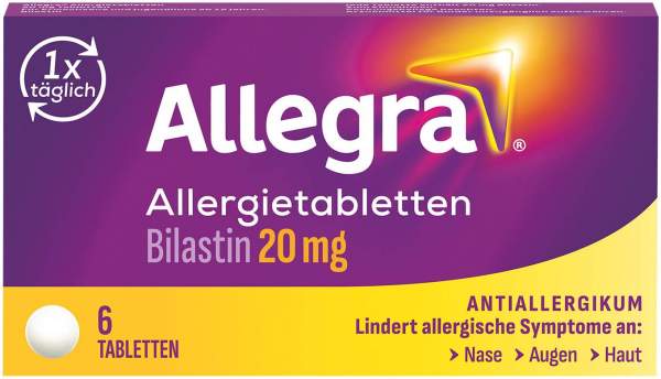 Allegra Allergietabletten 20 mg 6 Tabletten