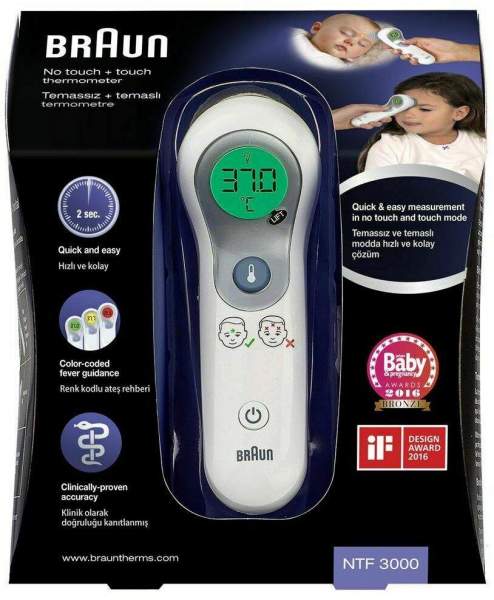 Braun Ntf3000 No-Touch &amp; Stirnthermometer