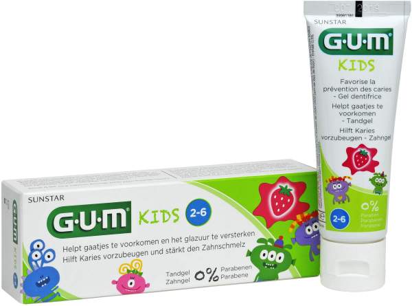 Gum Kids Zahngel Erdbeere 2-6 Jahre