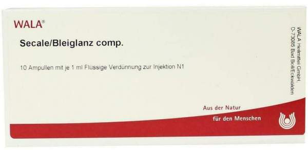 Wala Secale Bleiglanz Comp. 10 X 1 ml Ampullen