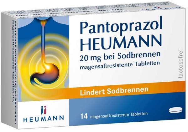 Pantoprazol Heumann 20 mg 14 magensaftresistente Tabletten