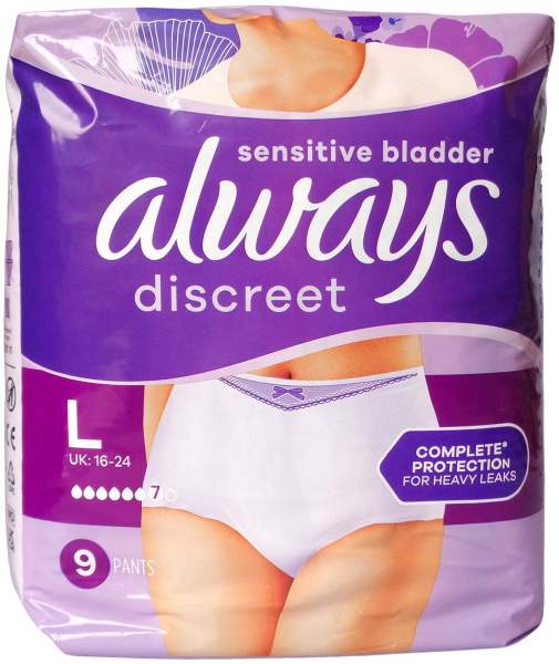 Always discreet Inkontinenz Pants plus L 9 Stück