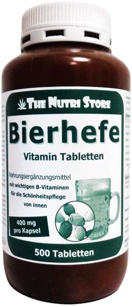Bierhefe 500 mg Vitamin Tabletten