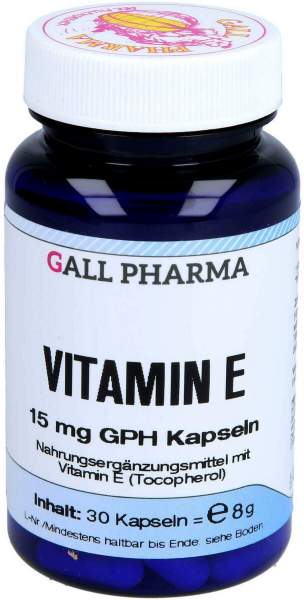 Vitamin E 15 mg Gph 30 Kapseln