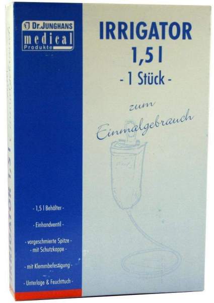 Irrigator 1,5 L zum Einmalgebrauch Kompl. Mit Unterl