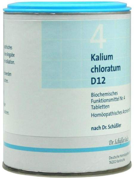 Biochemie Dhu 4 Kalium Chloratum D12 1000 Tabletten