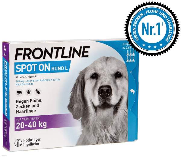 Frontline Spot On Hund L 20-40 kg 6 Pipetten