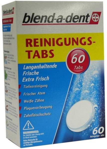 Blend A Dent Reinigungs Tabs Langanhaltende Frische 60 Stück