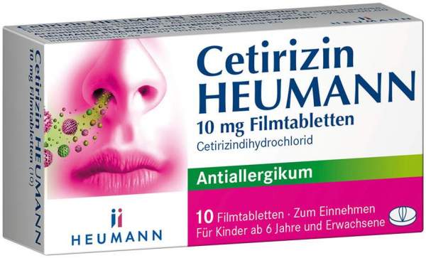 Cetirizin Heumann 10 mg 10 Filmtabletten