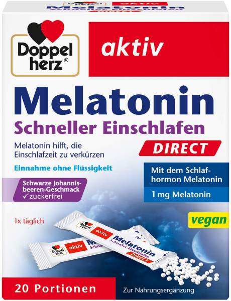 Doppelherz Melatonin Direct Schneller Einschlafen 20 Pellets