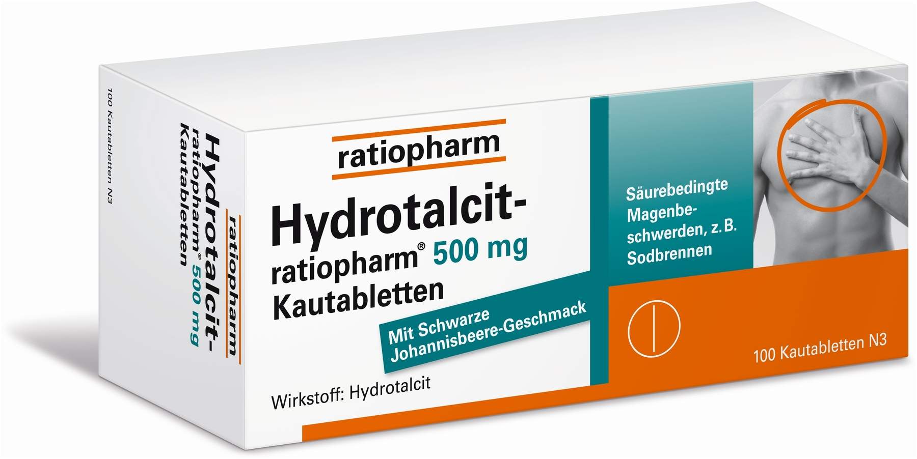 Hydrotalcit-ratiopharm 500 mg 100 Kautabletten kaufen Volksversand Versanda...
