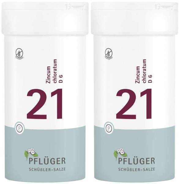 Biochemie Pflüger 21 Zincum chloratum D6 2 x 400 Tabletten
