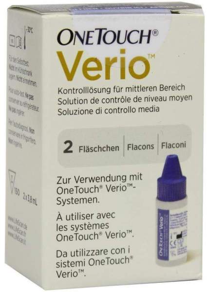 One Touch Verio 2 X 3,8 ml Kontrolllösung Mittel