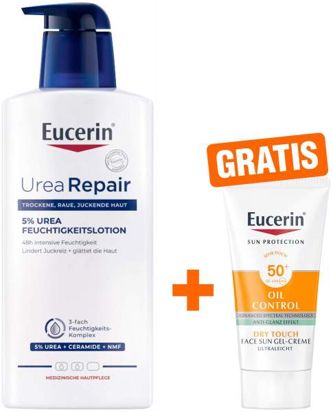 Eucerin UreaRepair Plus Lotion 5% 400 ml + gratis Eucerin Sun Gel-Creme Oil Control 20 ml