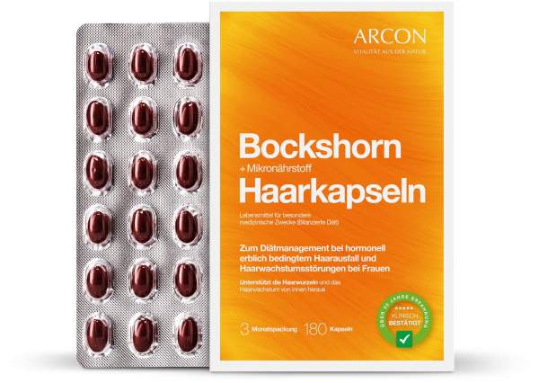 Bockshorn und Mikronährstoff Haarkapseln 180 Stück