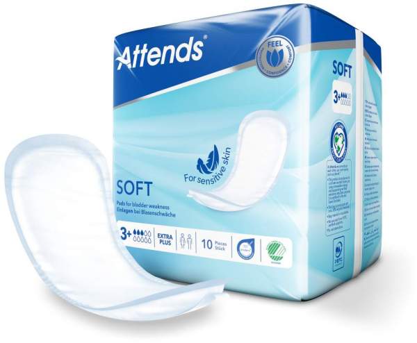Attends soft 3+ Extra Plus Einlagen Urinschwäche