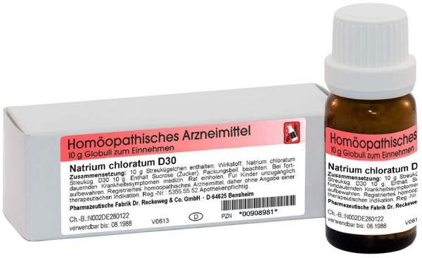 Natrium Chloratum D 30 Globuli 10 G