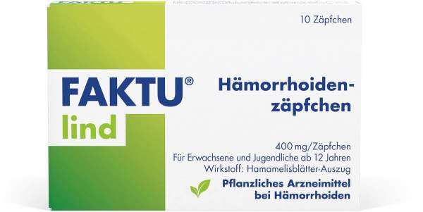 Faktu lind Hämorrhoidenzäpfchen 10 Stück