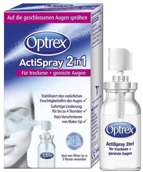Optrex ActiSpray 2in1 10 ml für trockene + gereizte Augen 10 ml