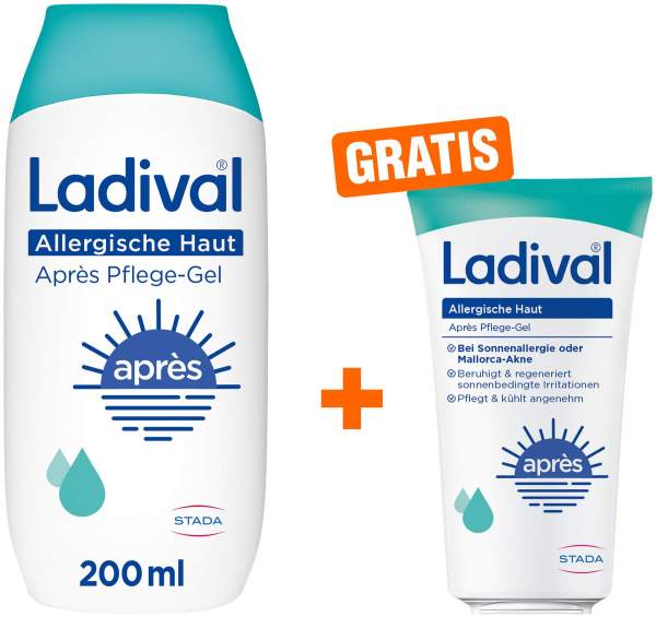 Ladival allergische Haut Apres Pflege-Gel 200 ml + gratis allergische Haut Apres Pflege Gel 50 ml