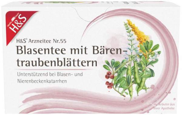 H&amp;S Blasentee Mit Bärentraubenblätter 20 X 2 G Filterbeutel