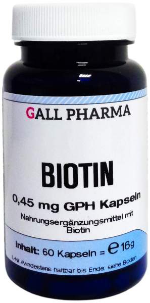 Biotin 0,45 mg Gph 60 Kapseln