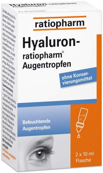 Hyaluron-ratiopharm 2 x 10 ml Augentropfen