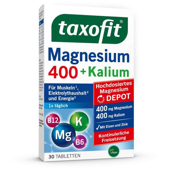 Taxofit Magnesium 400+ Kalium Depot 30 Tabletten
