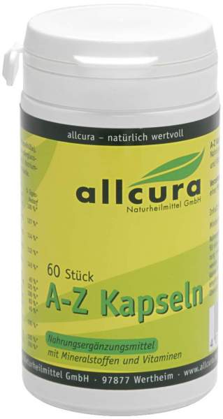 A-Z Kapseln Mit Mineralstoffen und Vitaminen 60 Stück