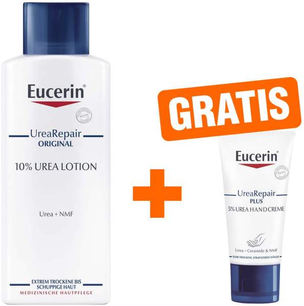 Eucerin UreaRepair Original Lotion 10% 250 ml Lotion + gratis Eucerin Handcreme 5% 30 ml