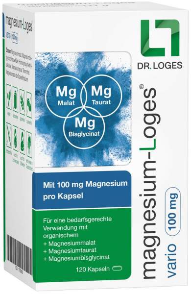Magnesium-Loges Vario 100 mg 120 Kapseln