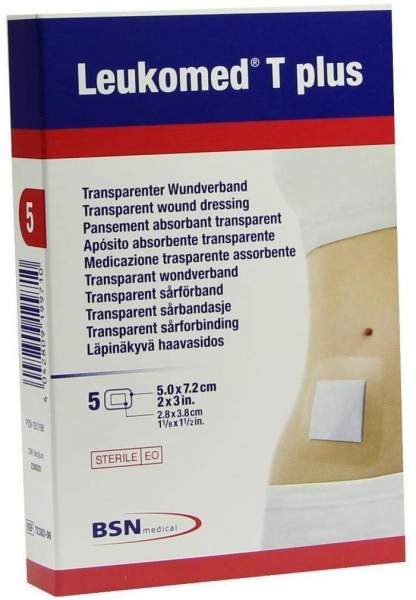 Leukomed T Plus 5 Sterile Pflaster 5 cm X 7,5 cm