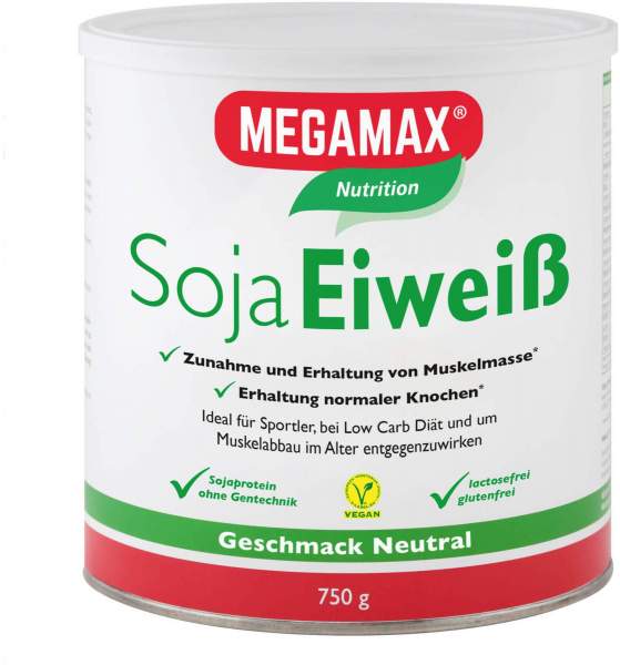 Megamax Soja Eiweiß neutral 750 g Pulver