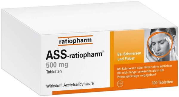 ASS Ratiopharm 500 mg 100 Tabletten