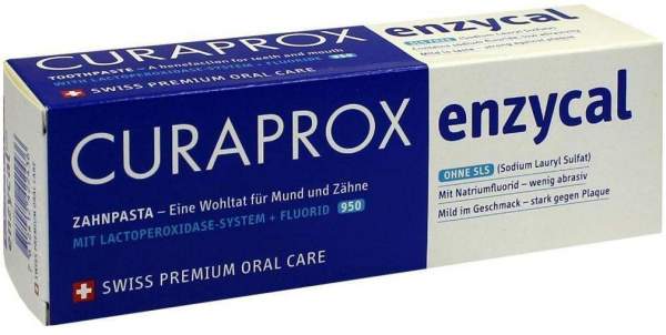 Curaprox Enzycal 950 Fluorid Extra Mild 75 ml Zahnpasta