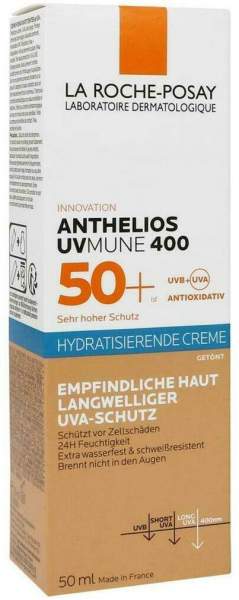 La Roche Posay Anthelios Hydratisierende getönte BB Creme UVMune 400LSF 50+ 50 ml + gratis Anthelios Anti-Pigment 15 ml