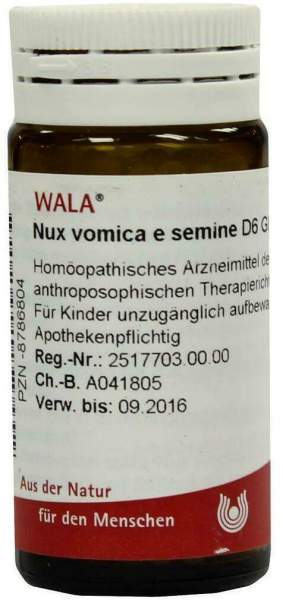 Wala Nux Vomica E Semine D6 20 G Globuli