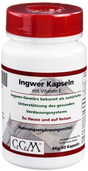 Ingwer Kap 300 mg Mit Vitamin E 10 mg Cellulose Kapseln