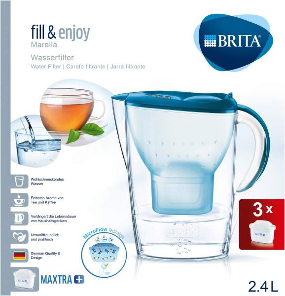Brita Fill &amp; Enjoy Marella Wasserfilter Blau