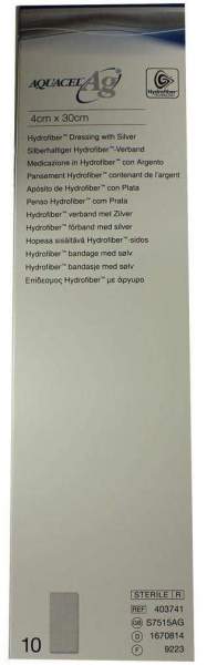 Aquacel AG 4x30cm Hydrofiberverband Mit Silber