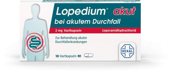 Lopedium akut bei akutem Durchfall 10 Kapseln
