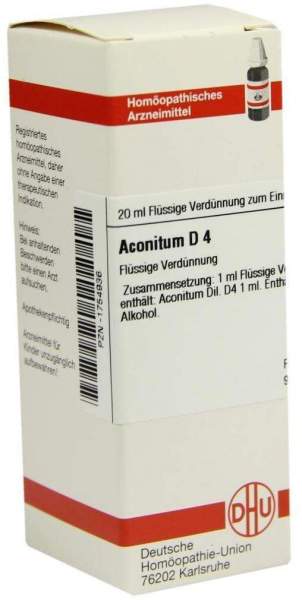 Dhu Aconitum D4 20 ml Dilution