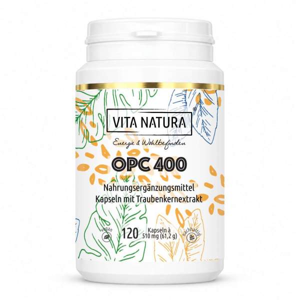 Opc Traubenkernextrakt 400 mg 120 Vegi- Kapseln