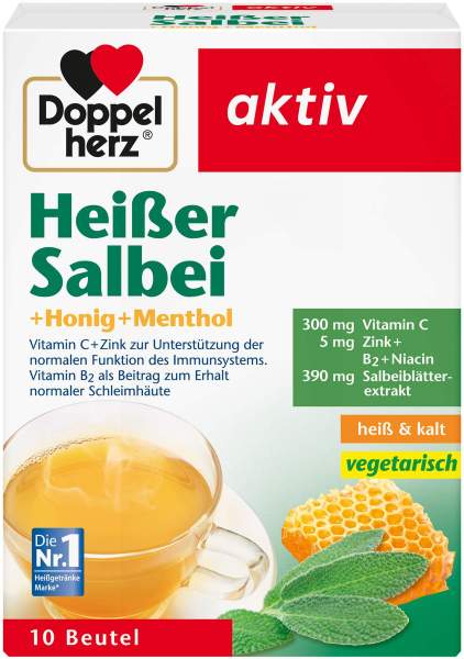 Doppelherz Heisser Salbei + Honig + Menthol Granulat 10 Beutel