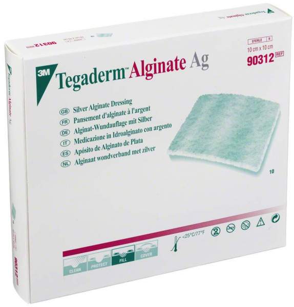 Tegaderm 3m Alginate AG Wundauflage 10x10cm 90312
