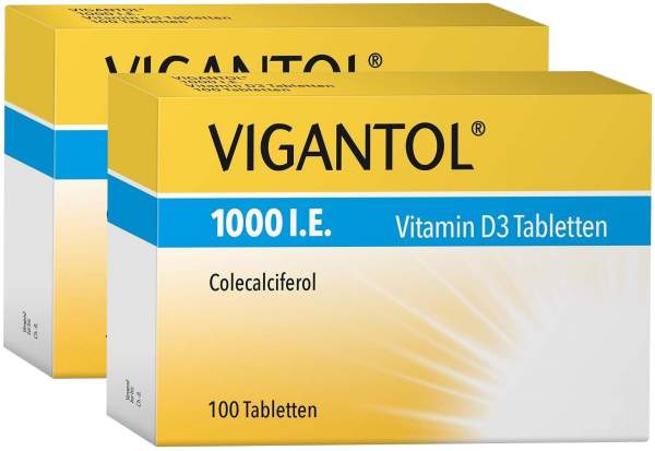 Vigantol 1.000 I.E. Vitamin D3 2 x 100 Tabletten