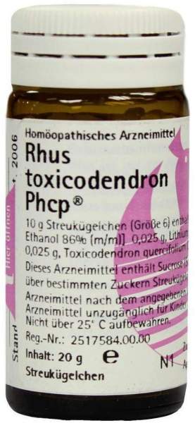 Rhus Toxicodendron Phcp Globuli 20 G