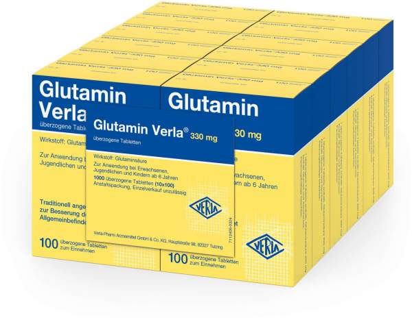 Glutamin Verla Dragees 1000 Überzogene Tabletten